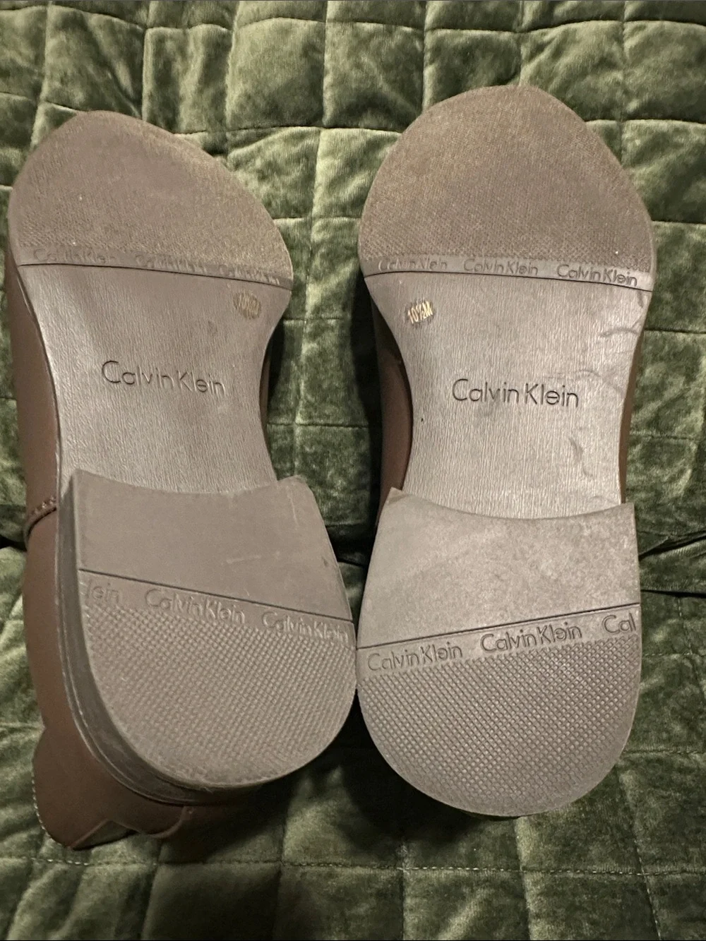 Calvin Klein Brown Leather Chelsea Chukka Boots